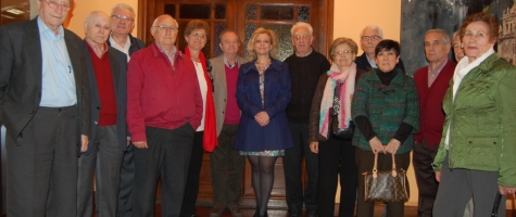 LA VICEPRESIDENTA PRIMERA DE LA DIPUTACIÓN CON LOS PRESIDENTES DE LAS CASAS DE SORIA