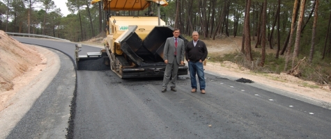 VISITA OBRAS CARRETERA PROVINCIAL DE MURIEL VIEJO A N-234 EN ERMITA LA BLANCA