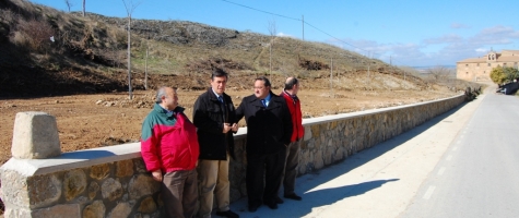 VISITA PRESIDENTE DIPUTACIÓN CARRETERA TRAVESÍA GÓMARA