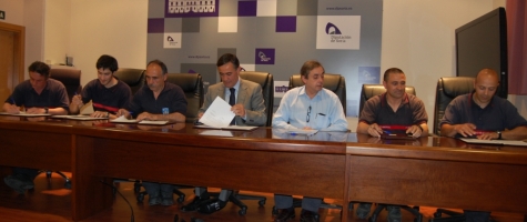 FIRMA CONVENIO DIPUTACIÓN DE SORIA ASOCIACIONES BOMBEROS VOLUNTARIOS