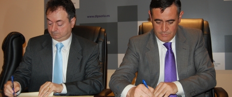 FIRMA CONVENIO DE COLABORACIÓN ENTRE LA DIPUTACIÓN Y EL AYUNTAIMIENTO DE EL BURGO DE OSMA