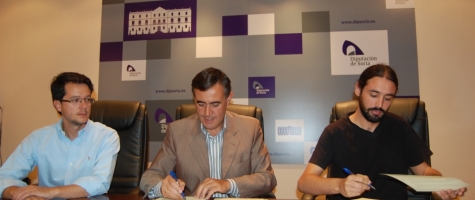 FIRMA CONVENIO DIPUTACIÓN DE SORIA- EL HUECO