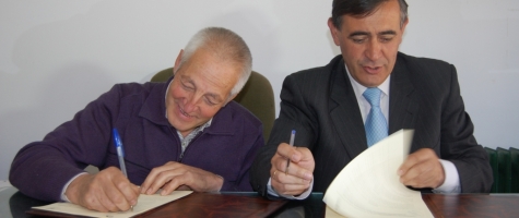JOSÉ RICO ALCALDE DE YANGUAS Y ANTONIO PARDO PRESIDENTE DIPUTACIÓN SORIA