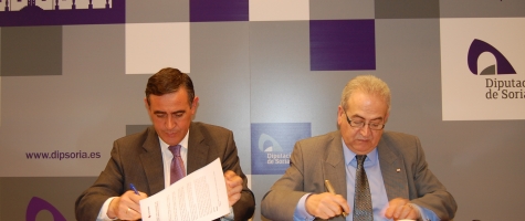 LOS PRESIDENTES DE LA DIPUTACIÓN DE SORIA Y DE CRUZ ROJA PARA EL DESARROLLO DE VARIOS PROGRAMAS