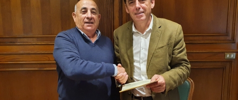 Firma convenio Diputación con el ayuntamiento de Golmayo