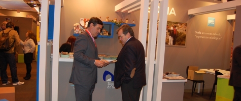 ANTONIO PARDO Y MARTÍN CASADO EN EL ESPACIO DE LA DIPUTACIÓN DE SORI EN FITUR 2014