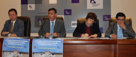RUEDA DE PRENSA PRESENTACION XXVI CURSOS DE VERANO STA CATALINA EL BURGO DE OSMA