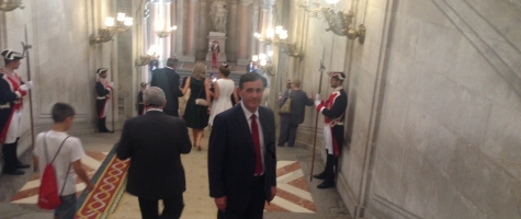 ANTONIO PARDO CAPILLA, PRESIDENTE DE LA DIPUTACIÓN DE SORIA, EN EL PALACIO REAL