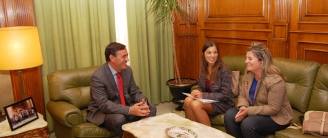 REUNIÓN PTE DE LA DIPUTACIÓN Y PRESIDENTA DE ATA CYL