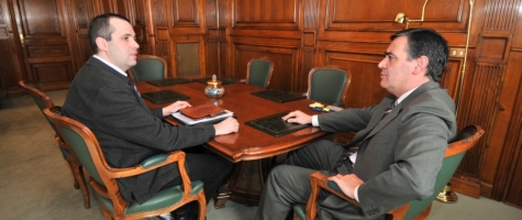 EL PTE DE DIPUTACIÓN DE SORIA SE REÚNE CON EL DIRECTOR DE LA ESCUELA UNIVERSITARIA DE AGRARIAS