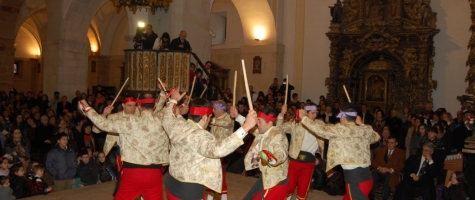 PALOTEO EN LA FESTIVIDAD DE SAN BLAS EN SAN LEONARDO DE YAGÜE