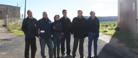 VISITA PRESIDENTE DIPUTACIÓN CARRETERA TORRUBIA