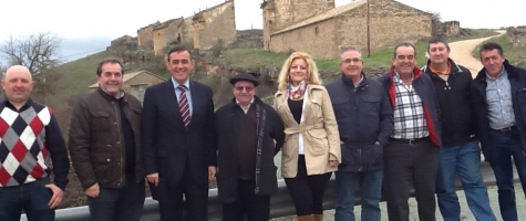 VISITA A YELO CON LOS ALCALDES DE ALMALUEZ, ALCUBILLA DE LAS PEÑAS Y MIÑO DE MEDINACELI