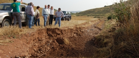 VISITA A VALVERDE DE ÁGREDA PARA CONOCER ALCANCE TORMENTAS 