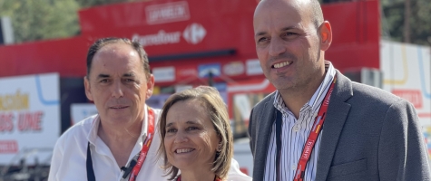 Presidente de la Diputación con los alcaldes de Ólvega y Vinuesa