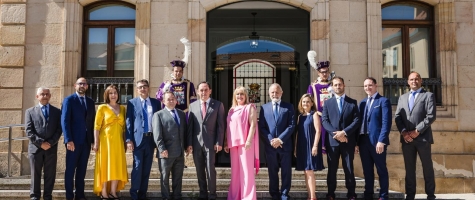 Equipo de gobierno de la Diputación provincial de Soria en la toma de posesión en julio de 2023