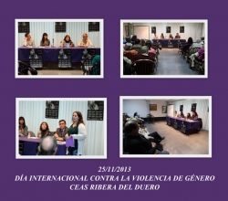 ACTIVIDADES CEAS RIBERA DEL DUERO CAMPAÑA SENSIBILIZACIÓN DÍA CONTRA VIOLENCIA GÉNERO