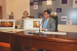 GUSTAVO MARTÍNEZ Y ANTONIO PARDO EN EL ANUNCIO DE LOS GANADORES DE LOS CERTÁMENES DE CREACIÓN JOVEN 2013