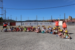 Mural creado en la actividad intergeneracional de Arcos de Jalón