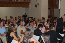 EL PTE. DE LA DIPUTACIÓN Y EL ALCALDE DE ALCUBILLA DE AVELLANEDA EN EL CONCIERTO DE LA JOSS
