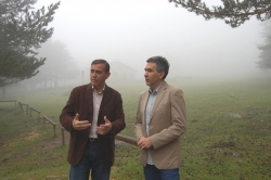 EL PTE DE LA DIPUTACIÓN Y EL ALCALDE DE COVALEDA VISITADO EL PARAJE BOCA DE PRADO