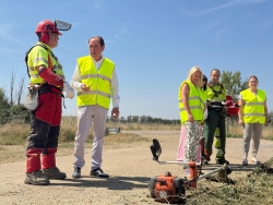 Presidente de la Diputación, Benito Serrano, visita Brigadas Forestales