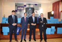 EL PRESIDENTE DE LA DIPUTACIÓN CON REPRESENTANTES DE LA CAIXA Y FUNDACIÓN LA CAIXA