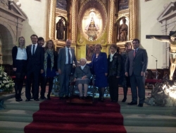 EL DIPUTADO PROVINCIAL JUAN CARLOS CACHO EN EL HOMENAJE A CENTENARIA EN ÁGREDA