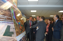 EL CONSEJERO DE FOMENTO DE LA JCYL Y EL PTE. DE LA DIPUTACIÓN EN LA VISITA A LA CMA