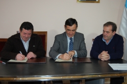 FELIPE UTRILLA, ANTONIO PARDO Y MARTÍN CASADO FIRMA CONVENIO MEDINACELI