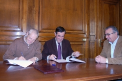FIRMA CONVENIO ENTRE LA DIPUTACIÓN Y LA MANCOMUNIDAD DE TIERRAS ALTAS