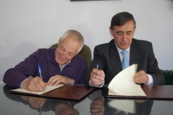 JOSÉ RICO ALCALDE DE YANGUAS Y ANTONIO PARDO PRESIDENTE DIPUTACIÓN SORIA