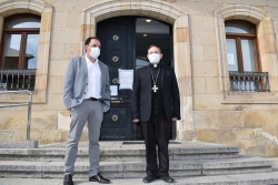 El Presidente de la Diputación, Benito Serrano, ha recibido al Obispo de Osma-Soria, Abilio Martínez