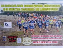 CARTEL CROSS LOS LLAMOSOS Y CARRERA POPULAR 18 ENERO 2015
