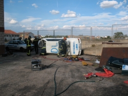 BOMBEROS DEL SERVICIO PROVINCIAL DE LA DIPUTACIÓN EN UN CURSO EN ALMAZÁN