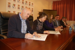 ALCALDES DE SAN PEDRO, VALDEAVELLANO, NAVALENO Y VINUESA EN FIRMA PLAN CONVERGENCIA