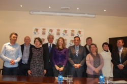 PTE DIPUTACIÓN, CONSEJERA CULTURA Y TURISMO JCYL Y ALCALDES PLAN CONVERGENCIA