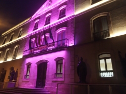 La Diputación de Soria se ilumina de rosa contra el cáncer de mama