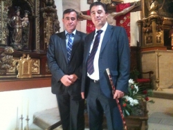 EL PTE DE LA DIPUTACIÓN, ANTONIO PARDO, Y EL ALCALDE DE ARCOS DE JALÓN, JESÚS ÁNGEL PEREGRINA