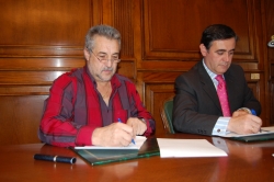 FIRMA CONVENIO DE COLABORACIÓN ENTRE LA DIPUTACIÓN Y EL CLUB BALONMANO SORIA