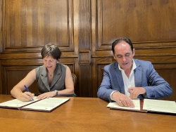 Firma convenio colaboración Delegación soriana de atletismo 2022 