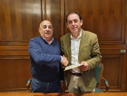 Firma convenio Diputación con el ayuntamiento de Golmayo