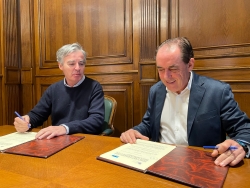 Firma convenio con la Mancomunidad de Tierras Altas para vialidad invernal