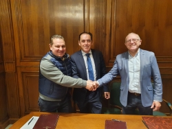 Diputación firma convenios con Medinaceli y Borobia para ceder medio propio Tragsa