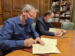 Firma Convenio de colaboración CD Numancia 