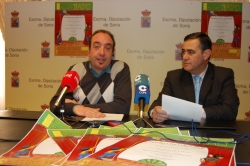 EL PTE DE LA DIPUTACIÓN, ANTONIO PARDO, JUNTO A CHUSJA ANDRÉS EN RUEDA DE PRENSA
