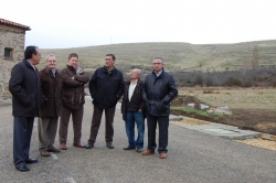 VISITA DEL PTE DE LA DIPUTACIÓN A LOS CAMPOS ACOMPAÑADO DE LOS ALCALDES DE VIZMANOS, STA. CRUZ DE YANGUAS Y LAS ALDEHUELAS