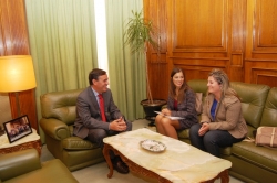 REUNIÓN PTE DE LA DIPUTACIÓN Y PRESIDENTA DE ATA CYL