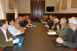 REUNIÓN DEL PTE DE LA DIPUTACIÓN CON LOS AYUNTAMIENTOS TEMA RESINA