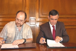 FIRMA CONVENIO ENTRE LA DIPUTACIÓN Y LA ASOC. DE AMIGOS DEL PUEBLO SAHARAUI